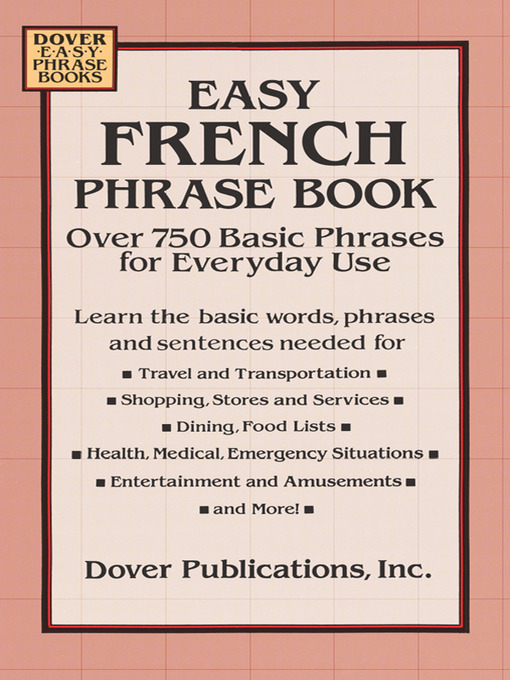 Title details for Easy French Phrase Book by Dover - Available